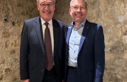 Ein besonderer Moment von vielen, hier mit Bundesrat Guy Parmelin.